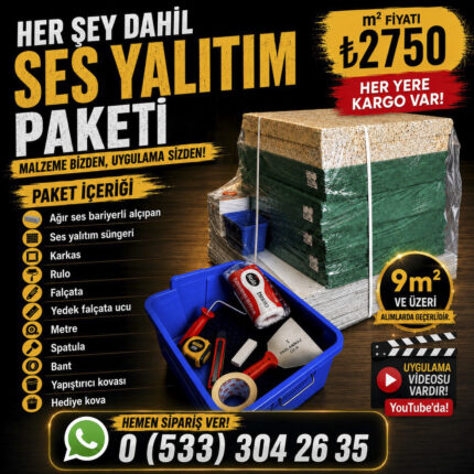 Komşu Duvar Ses Yalıtım Paketi
